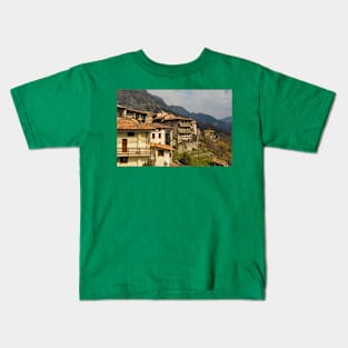 Poffabro Village in North East Italy Kids T-Shirt